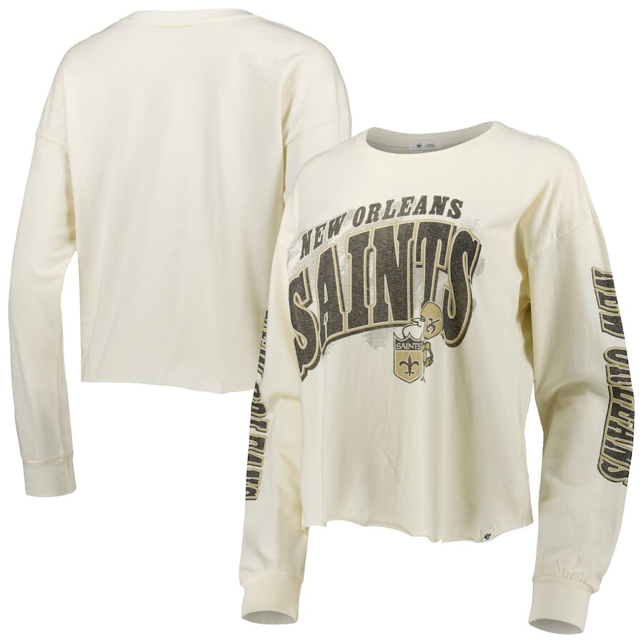 

Футболка с длинным рукавом 47 New Orleans Saints, кремовый