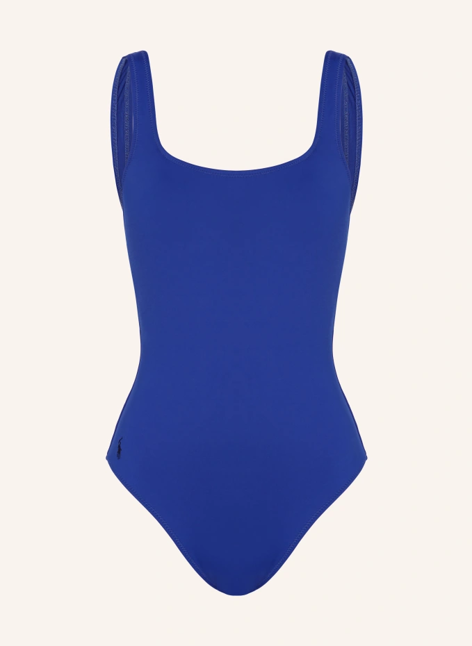 

Купальник signature solids Polo Ralph Lauren, синий
