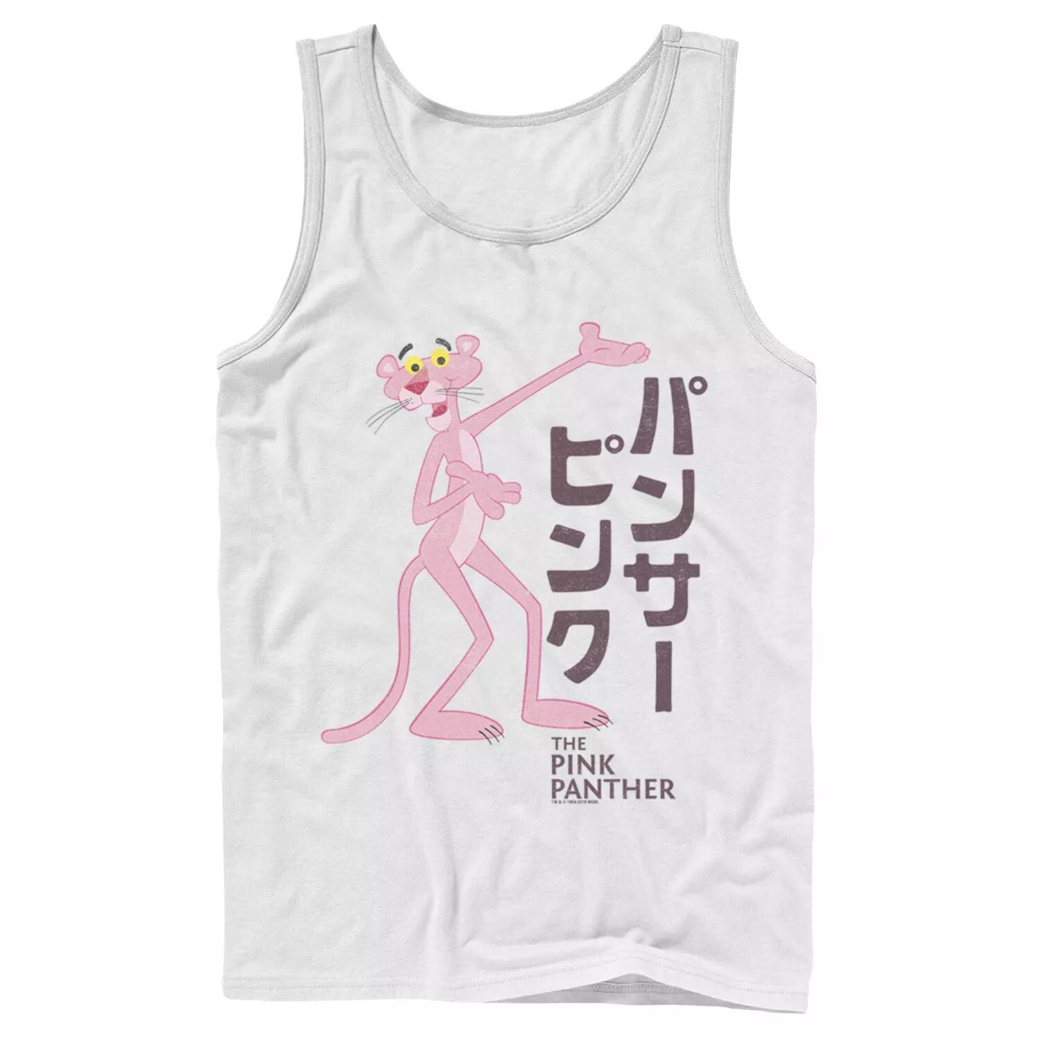 

Мужская майка с логотипом Pink Panther Kanji Portrait Licensed Character