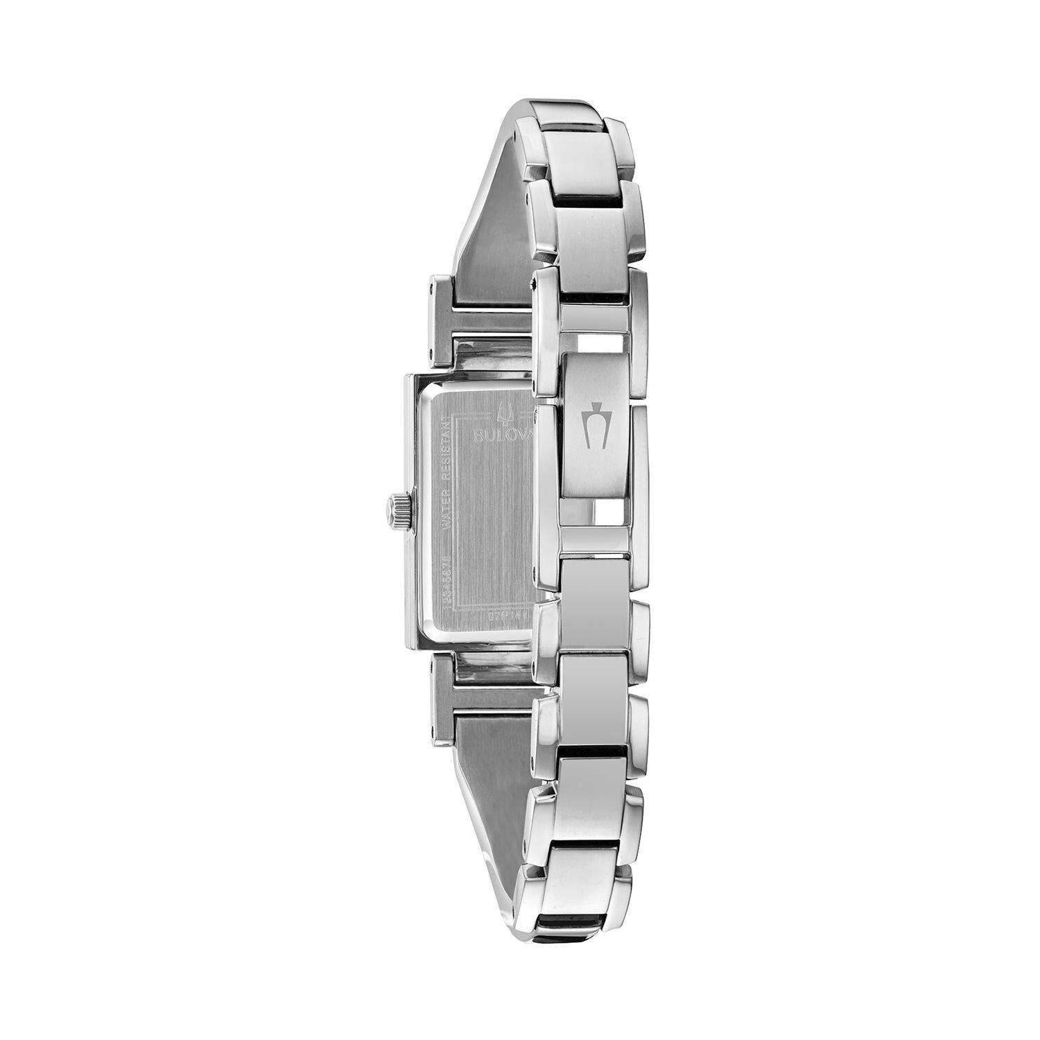 

Женские часы-полубраслет с бриллиантовым акцентом — 96P209 Bulova