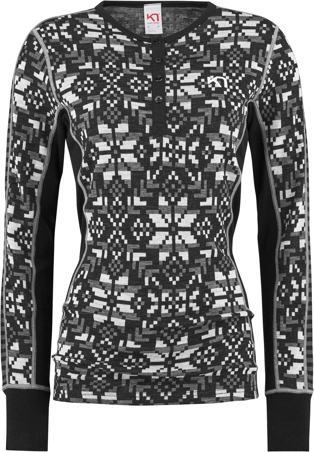 

Else Wool с длинным рукавом — 100% мериносовая шерсть KARI TRAA, черный