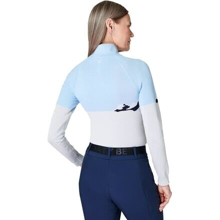

Новинка базового слоя с графическим принтом — женский Sweaty Betty, цвет White Ski Mountain Jacquard