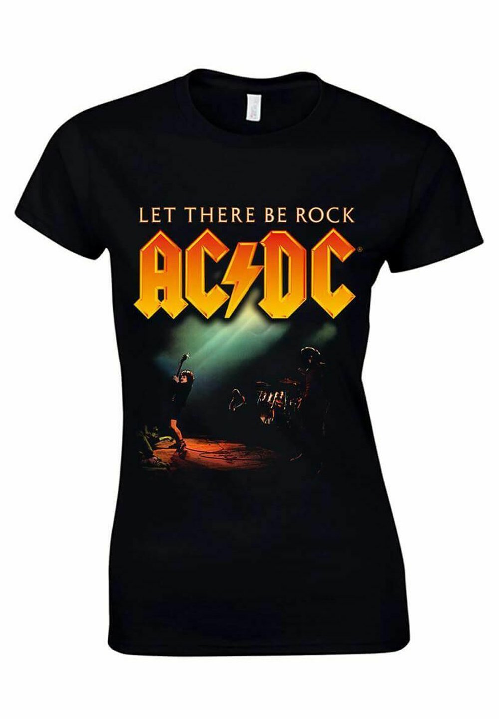 Футболка с принтом AC DC-LET THERE BE ROCK rockshirts, цвет black ac dc let there be rock