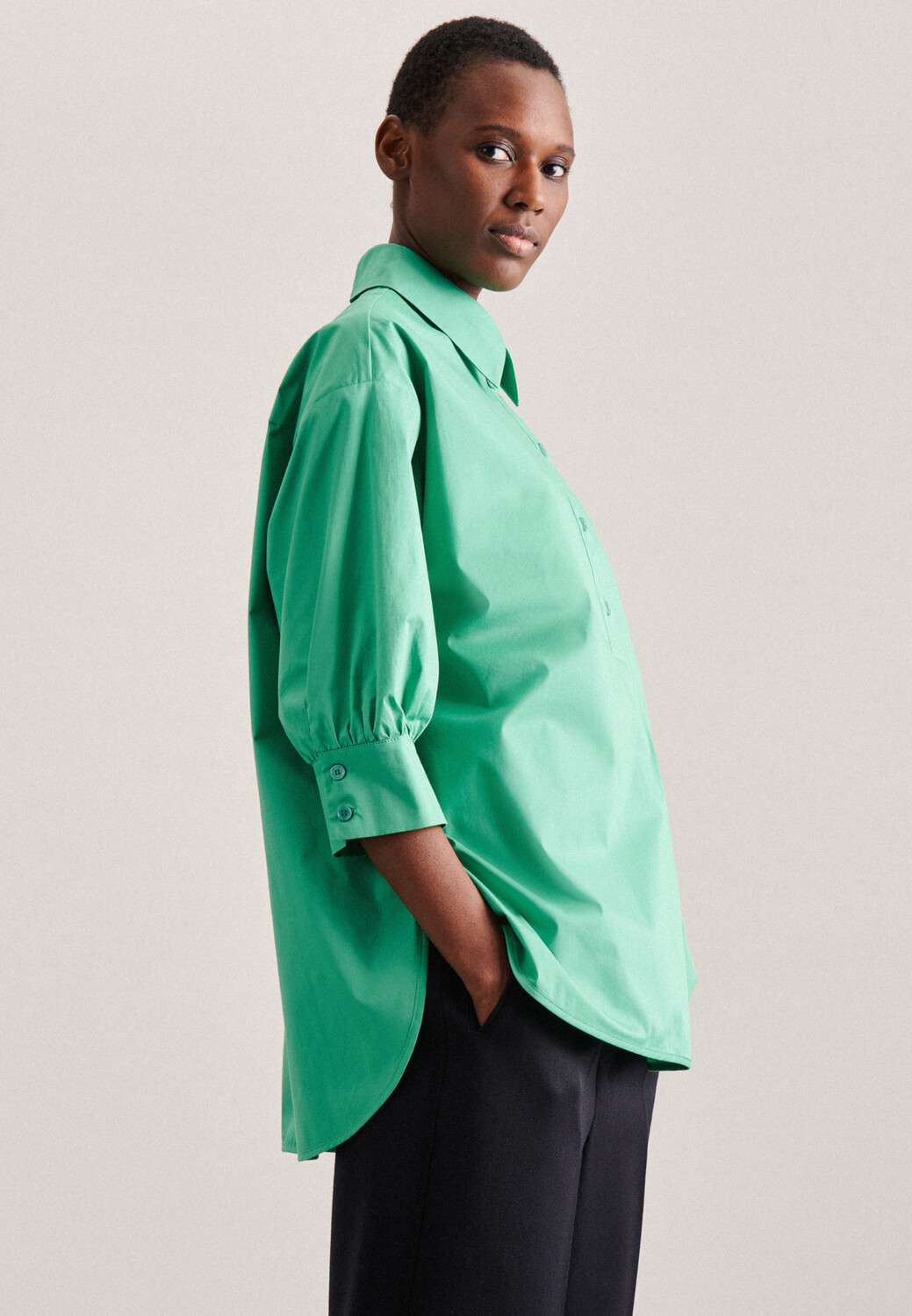 

Блуза Seidensticker Schlupf Oversized, зеленый