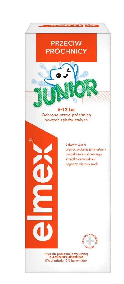 Elmex Junior жидкость для полоскания рта, 400 ml соляная кислота управдом 4100003874099999744