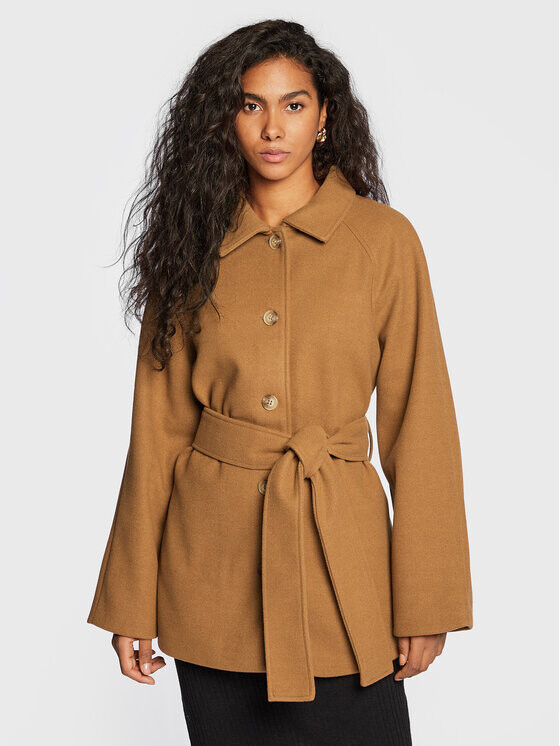 

Переходное пальто стандартного кроя Gina Tricot, коричневый