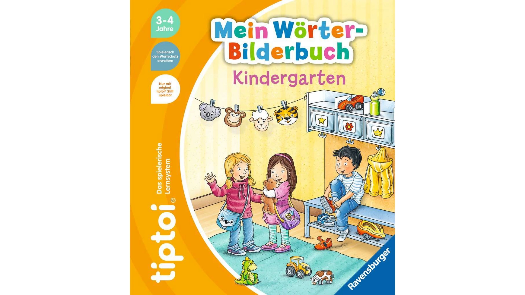 Ravensburger Tiptoi Книжка с картинками Мое слово детский сад, пойдем в детский сад в детский сад с азбукой картонка