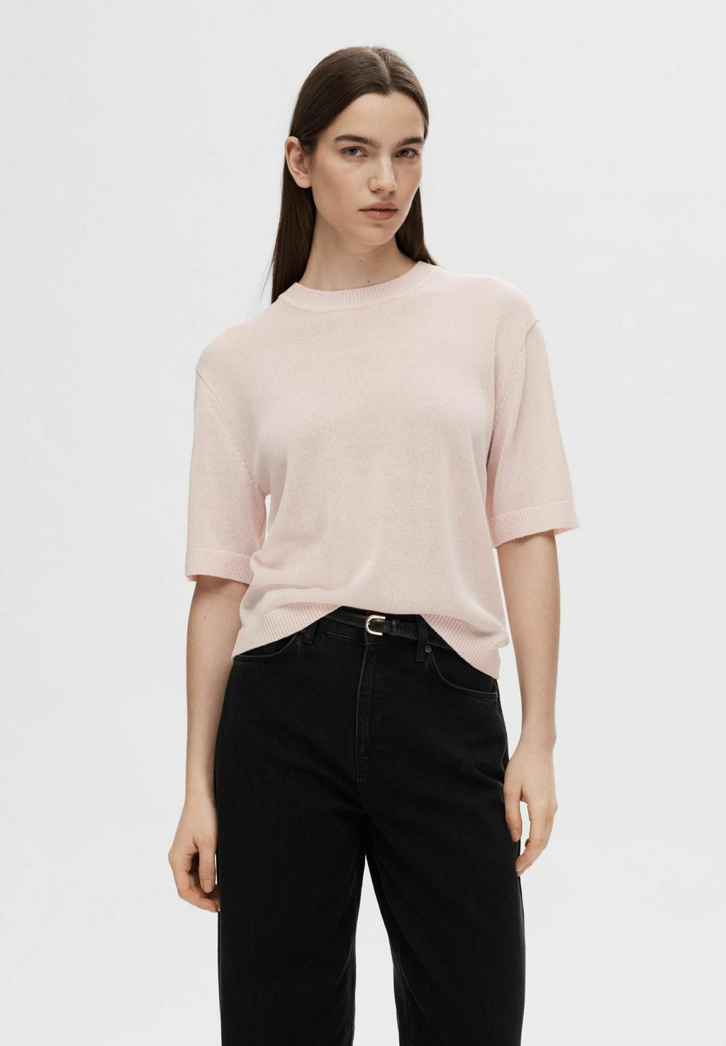 Базовая футболка Selected Femme, розовый плавки шорты selected розовый