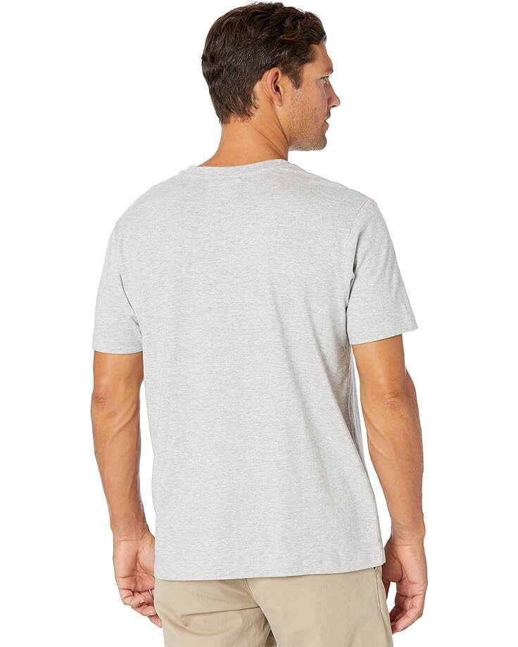 

Футболка U.S. POLO ASSN. Short Sleeve V-Neck Graphic Flag Tee, цвет Light Heather Grey