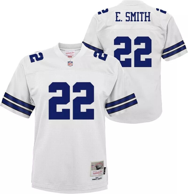 

Джерси Mitchell & Ness Youth Dallas Cowboys Emmit Smith # 22 Legacy, Серый