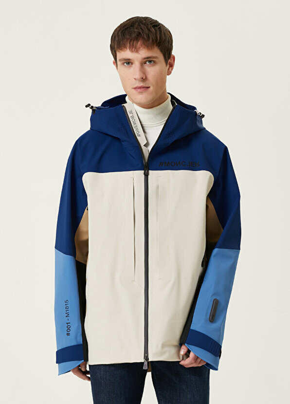 

Белая лыжная куртка с капюшоном Moncler Grenoble, Белый