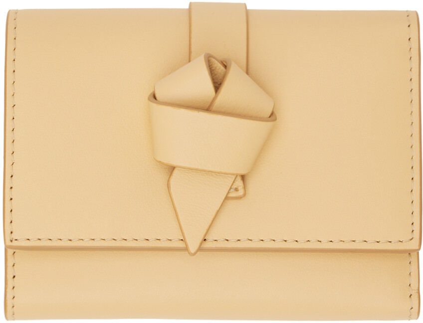

Бежевый складной кошелек Musubi Dune Acne Studios