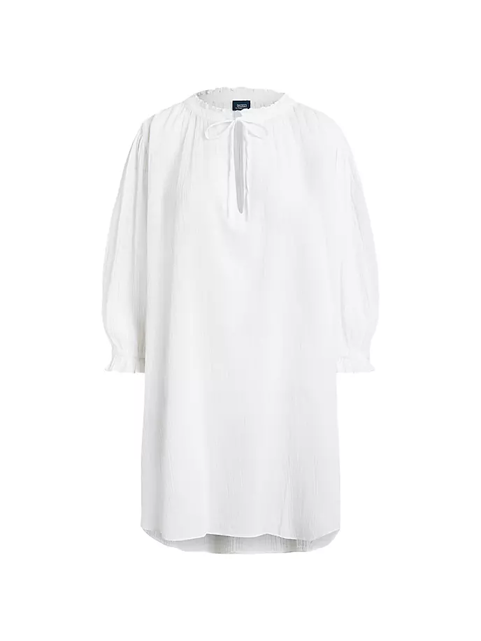 

Туника из хлопкового крепа Polo Ralph Lauren, цвет white cloud