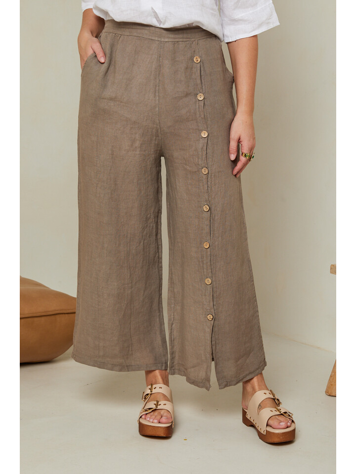 

Брюки Curvy Lady Leinen Hose, серо-коричневый
