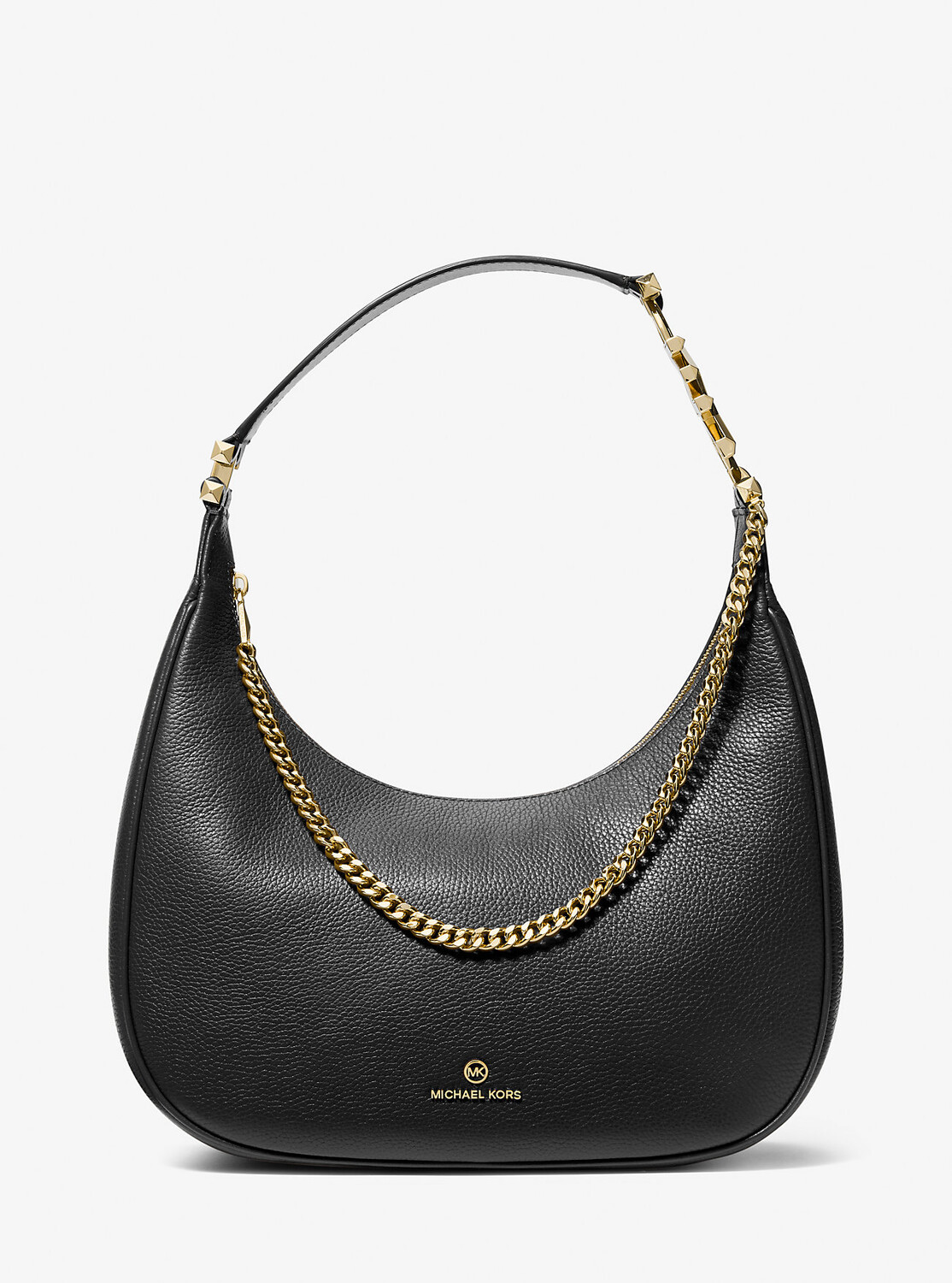 

Большая сумка на плечо Piper из шагреневой кожи Michael Kors, черный