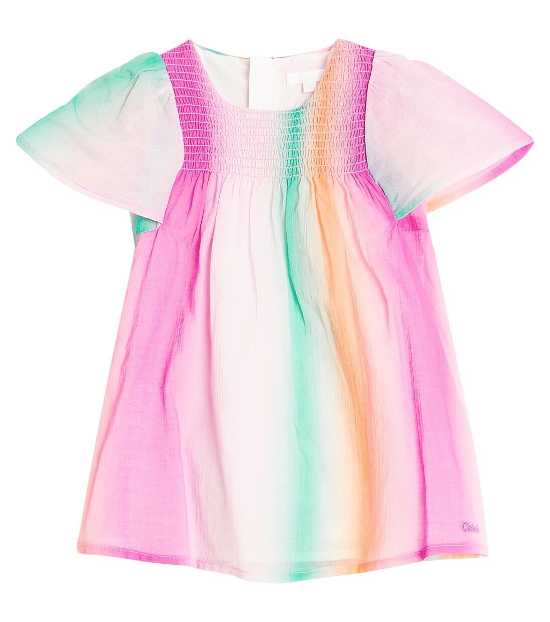

Детское хлопковое платье Chloé, мультиколор