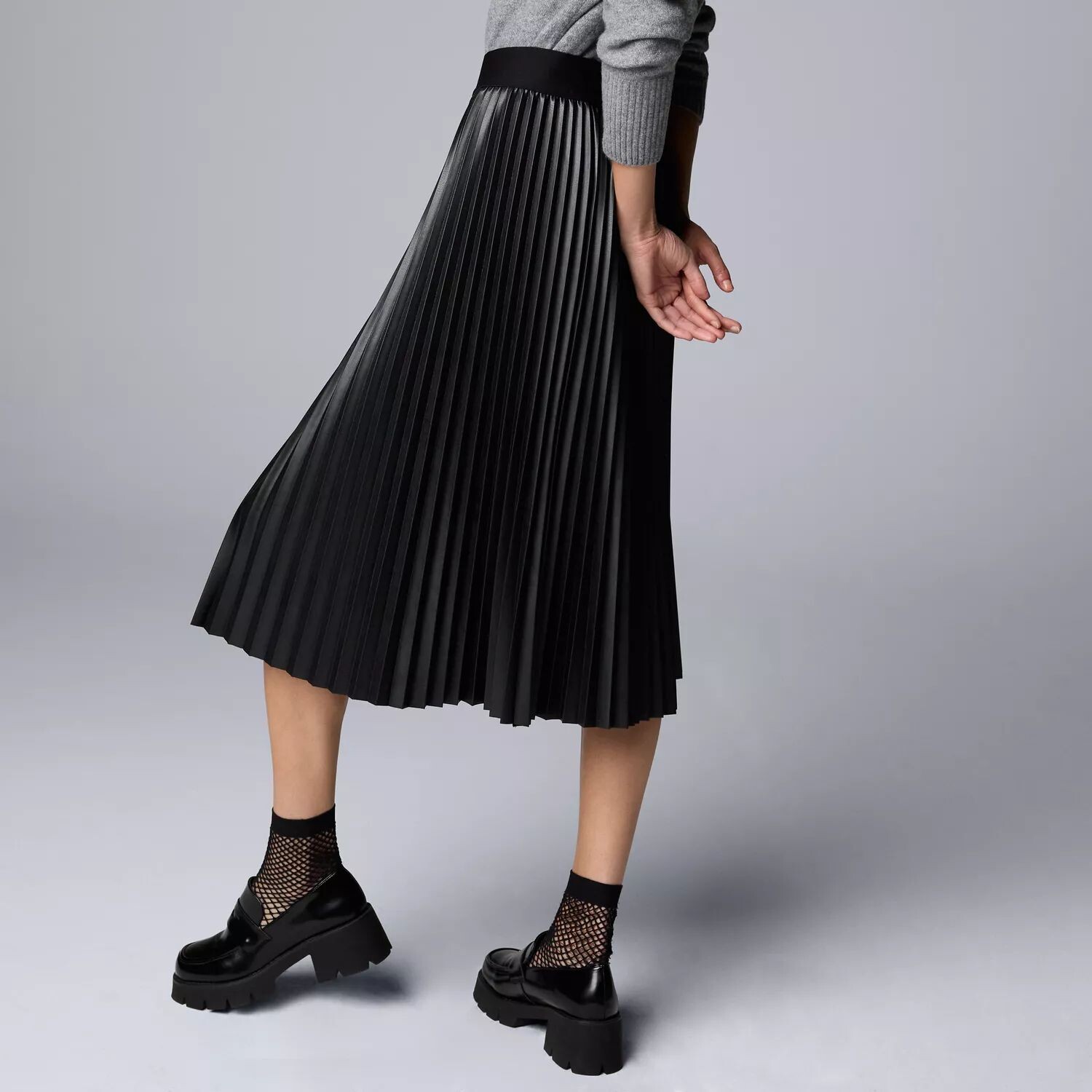 

Женская плиссированная юбка из искусственной кожи Simply Vera Vera Wang Simply Vera Vera Wang