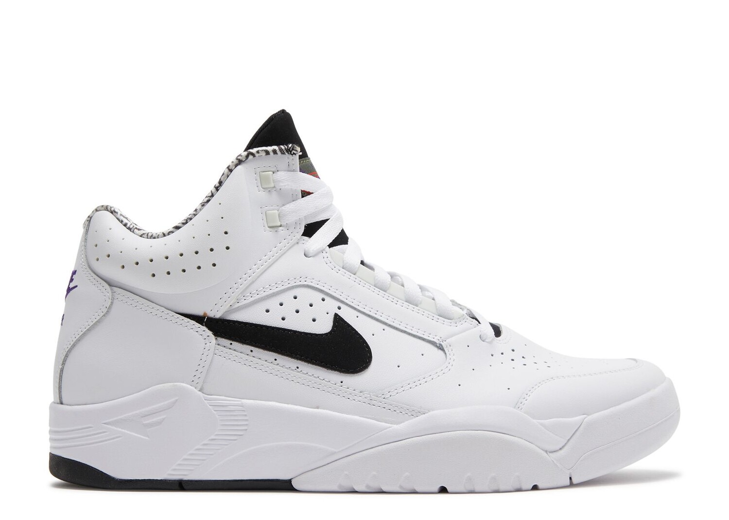 Кроссовки Nike Air Flight Lite Mid 'White Black' 2021, белый