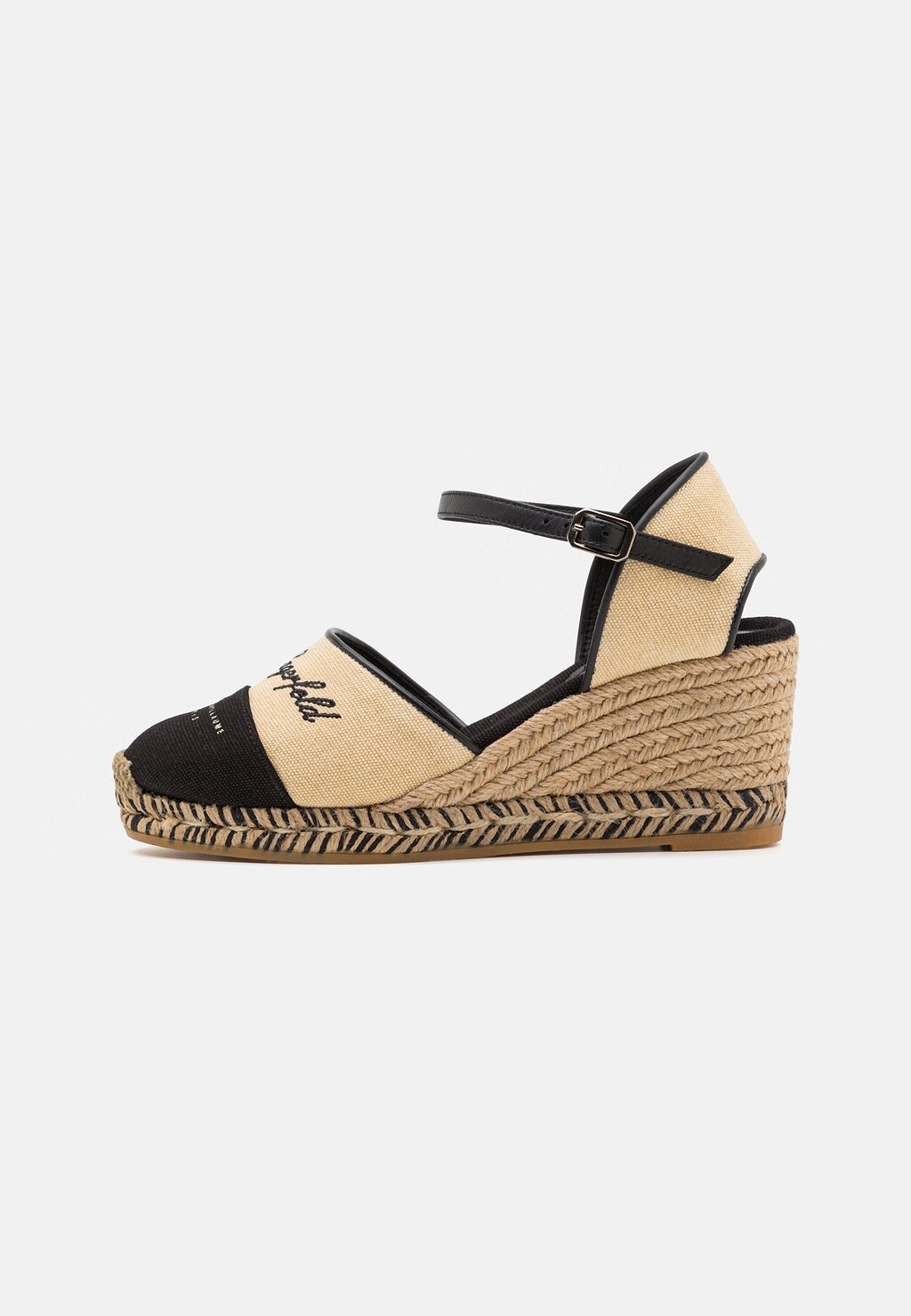 

Босоножки на танкетке KAMINI MID HOTEL CLOSED TOE KARL LAGERFELD, цвет natural/black