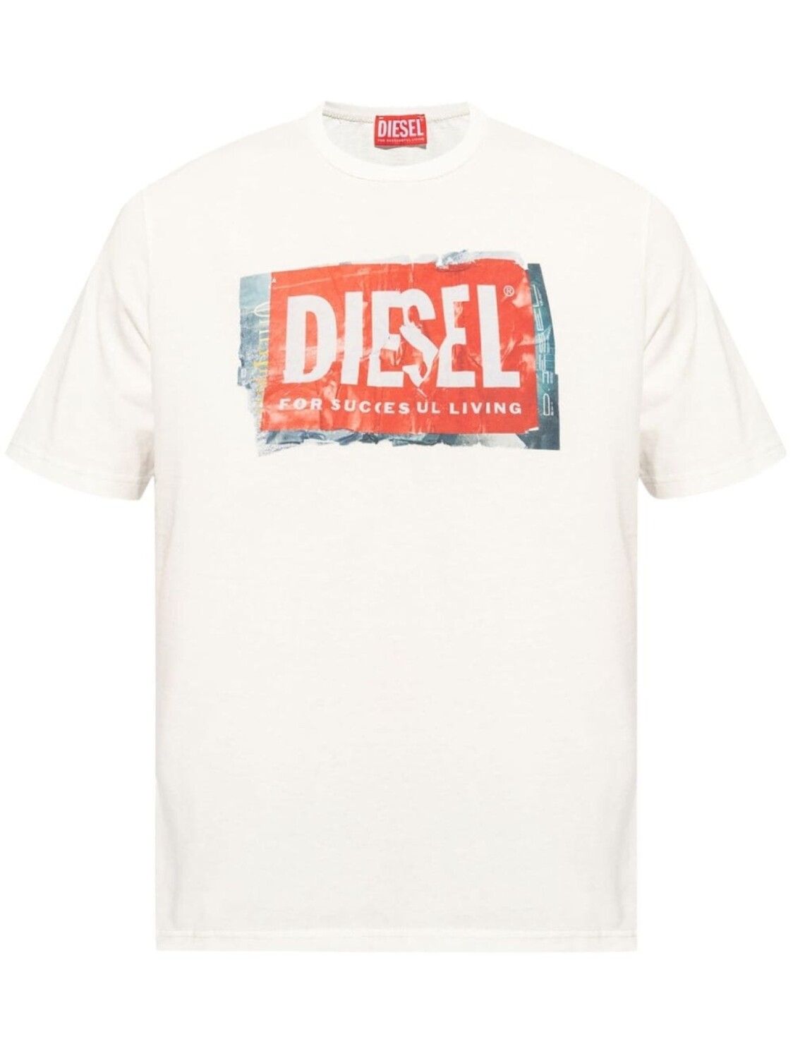 

Diesel футболка из хлопка с логотипом, белый