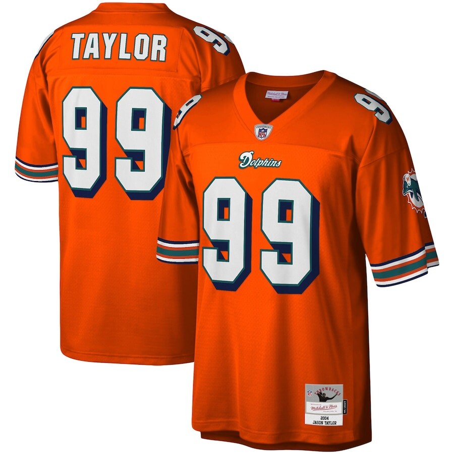 

Джерси Mitchell & Ness Miami Dolphins, оранжевый