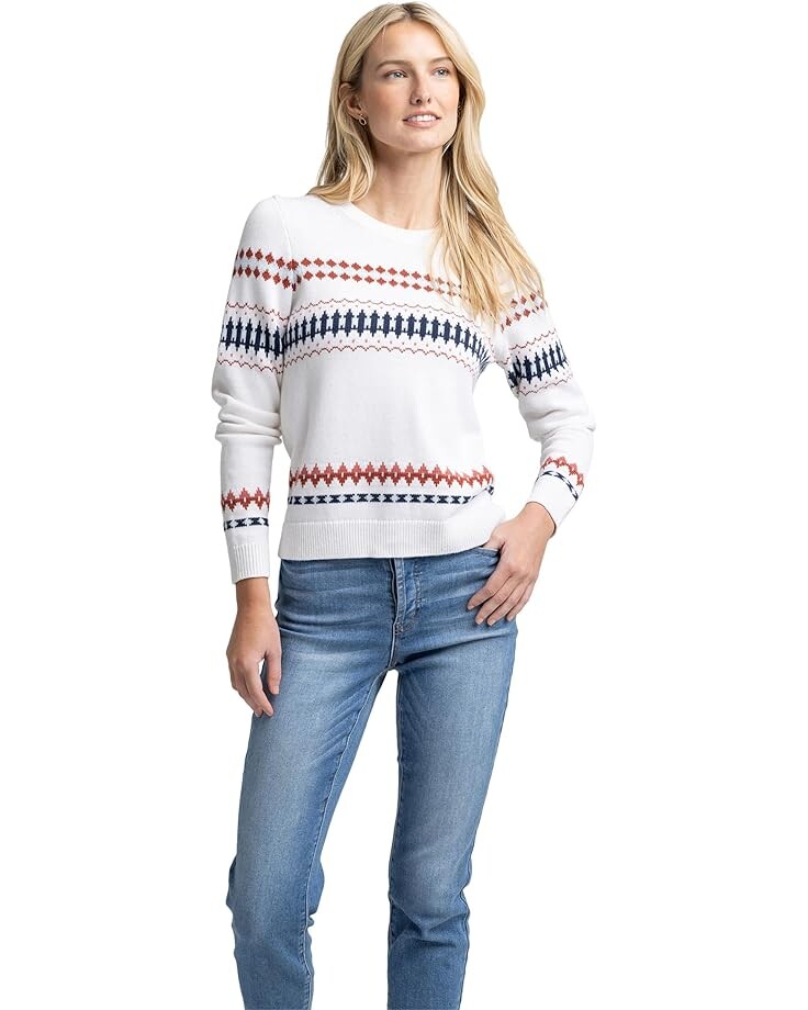 

Свитер Southern Tide Long Sleeve McKenna Fair Isle, цвет Marshmallow