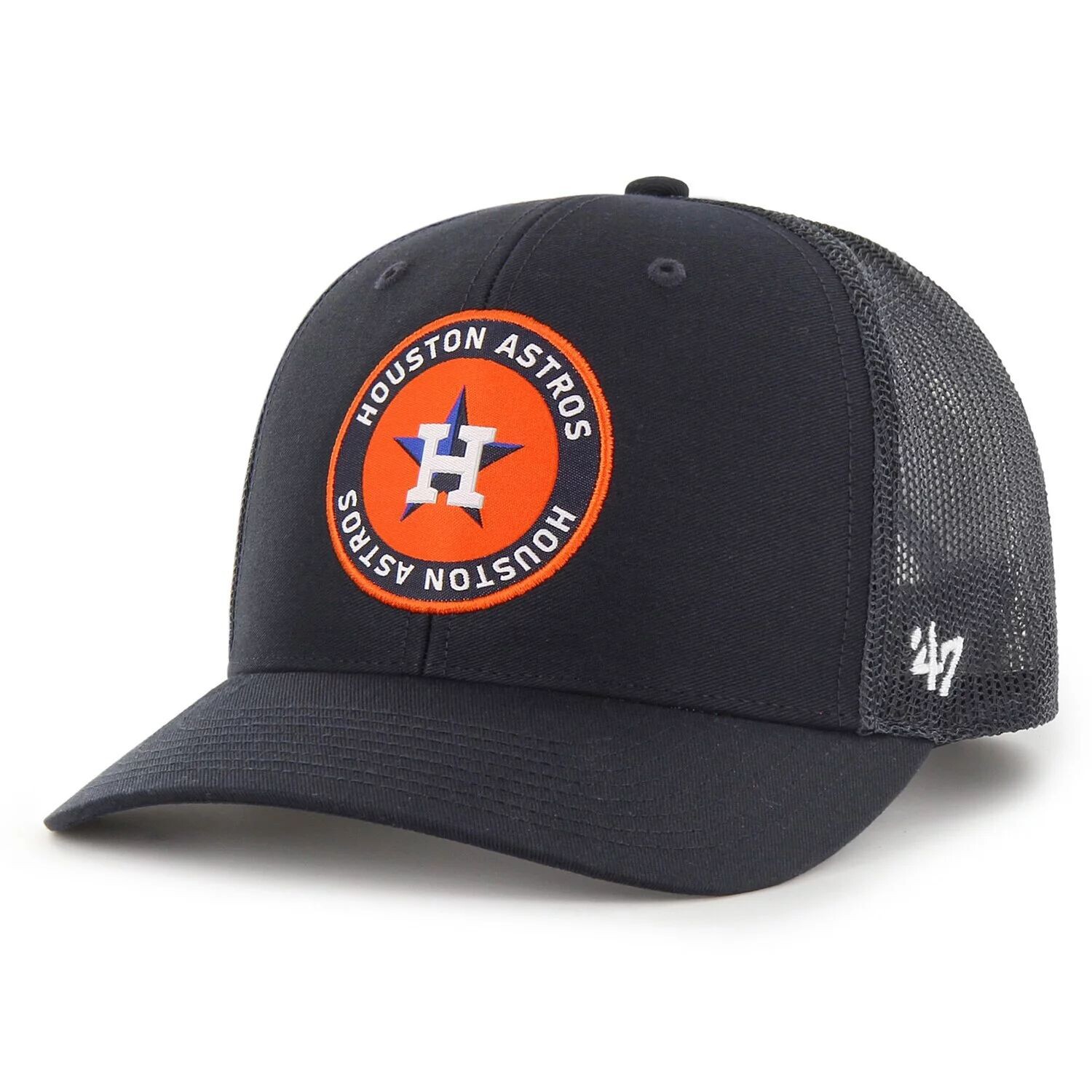 

Мужская темно-синяя шляпа '47 Houston Astros представляет регулируемую шляпу Trucker