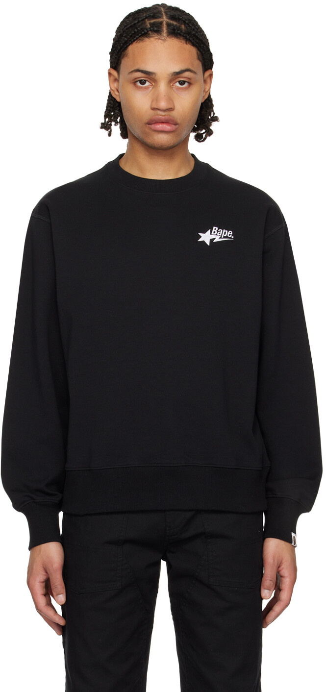

Черный свитшот Sta BAPE