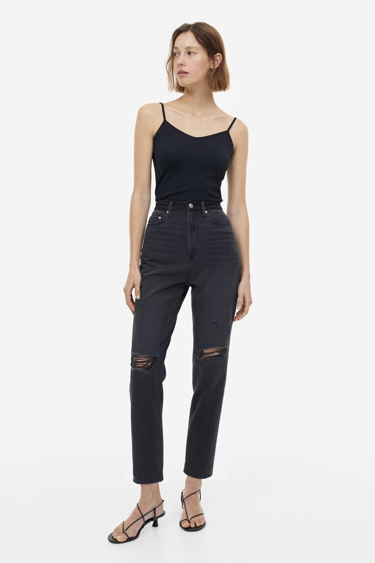 

Джинсы Mom Comfort со сверхвысокой лодыжкой H&M