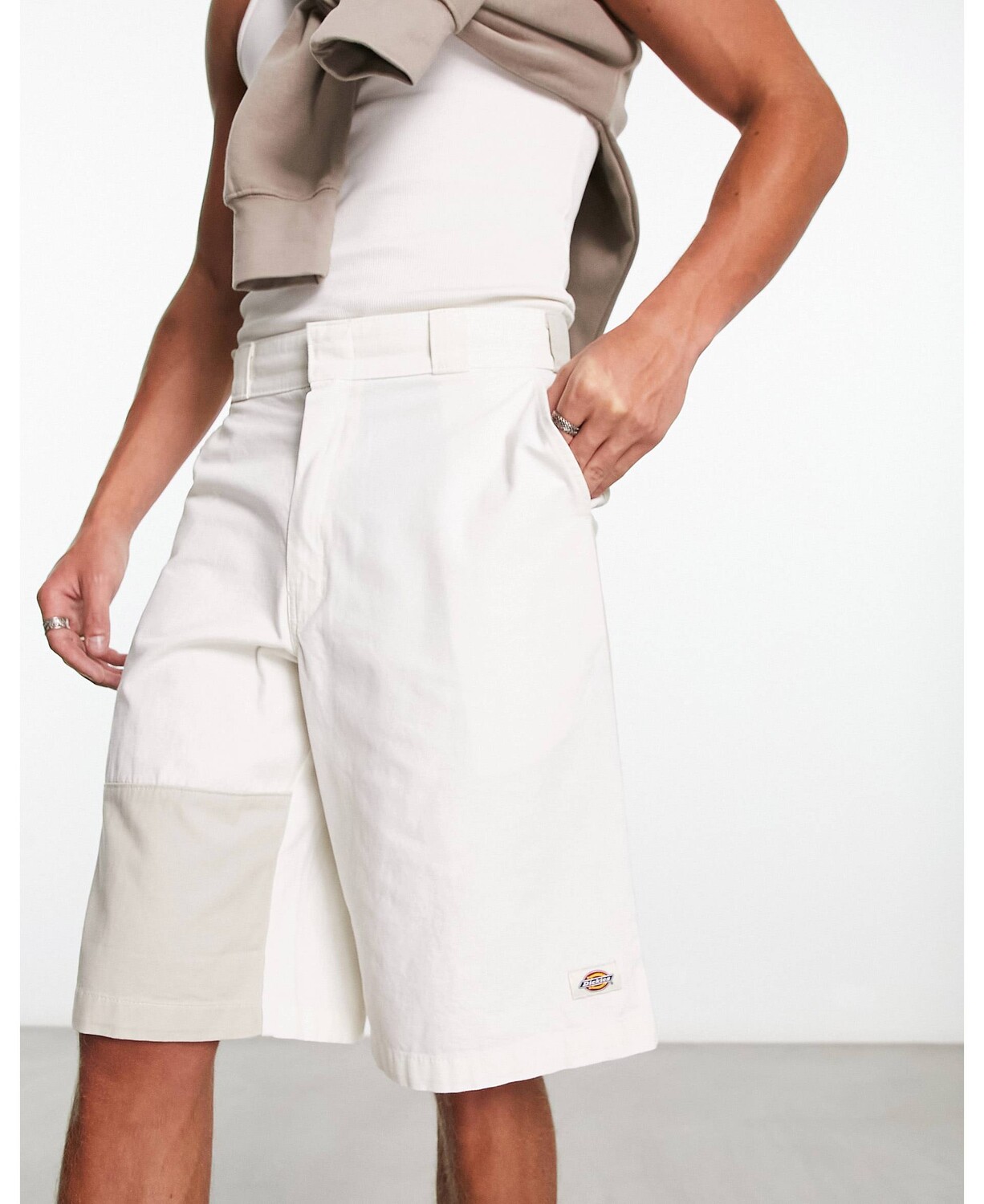 

Белые шорты в стиле колор-блок Dickies eddyville