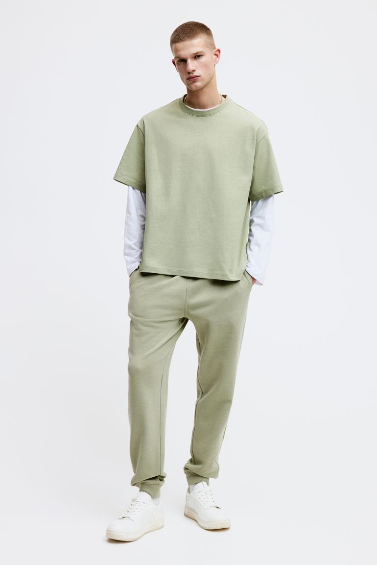 Спортивные брюки стандартного кроя H&M, зеленый