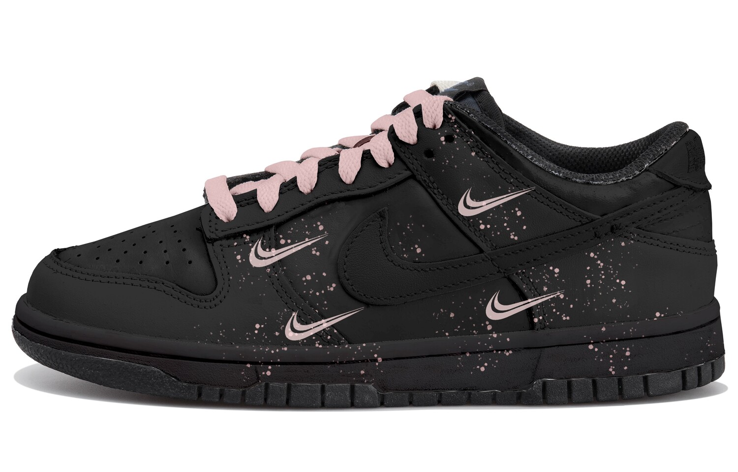 

Обувь для скейтбординга Dunk Kids для начальной школы Nike, черный/розовый