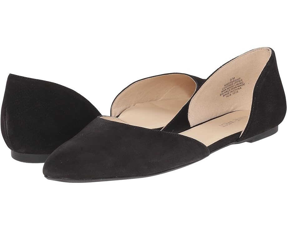 

Балетки Nine West Starship D'Orsay Flat, цвет Black Nubuck