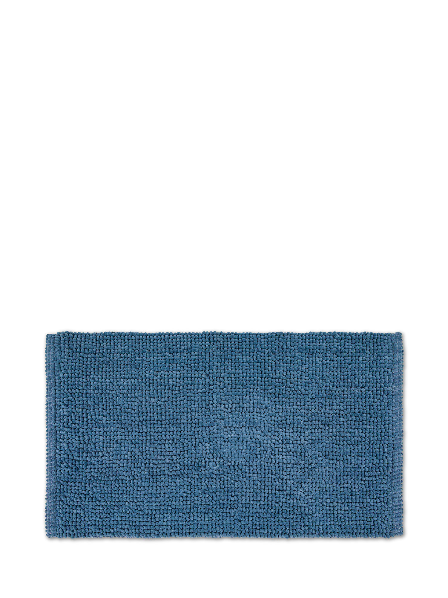 Коврик для ванной из шенилла с эффектом лохматого цвета Coincasa, синий