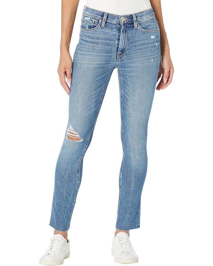 цена Джинсы Hudson Jeans Barbara High-Waist Super Skinny Ankle in Daybreak, цвет Daybreak