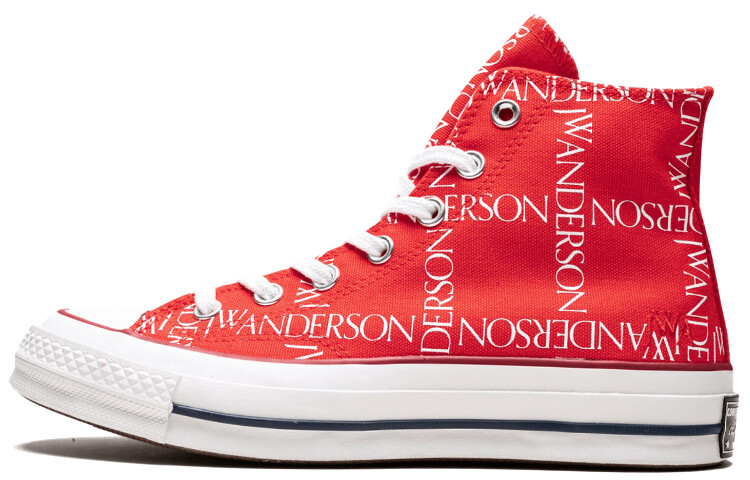 

Конверсы Chuck Taylor All-Star 70s Hi Grid JW Anderson красные