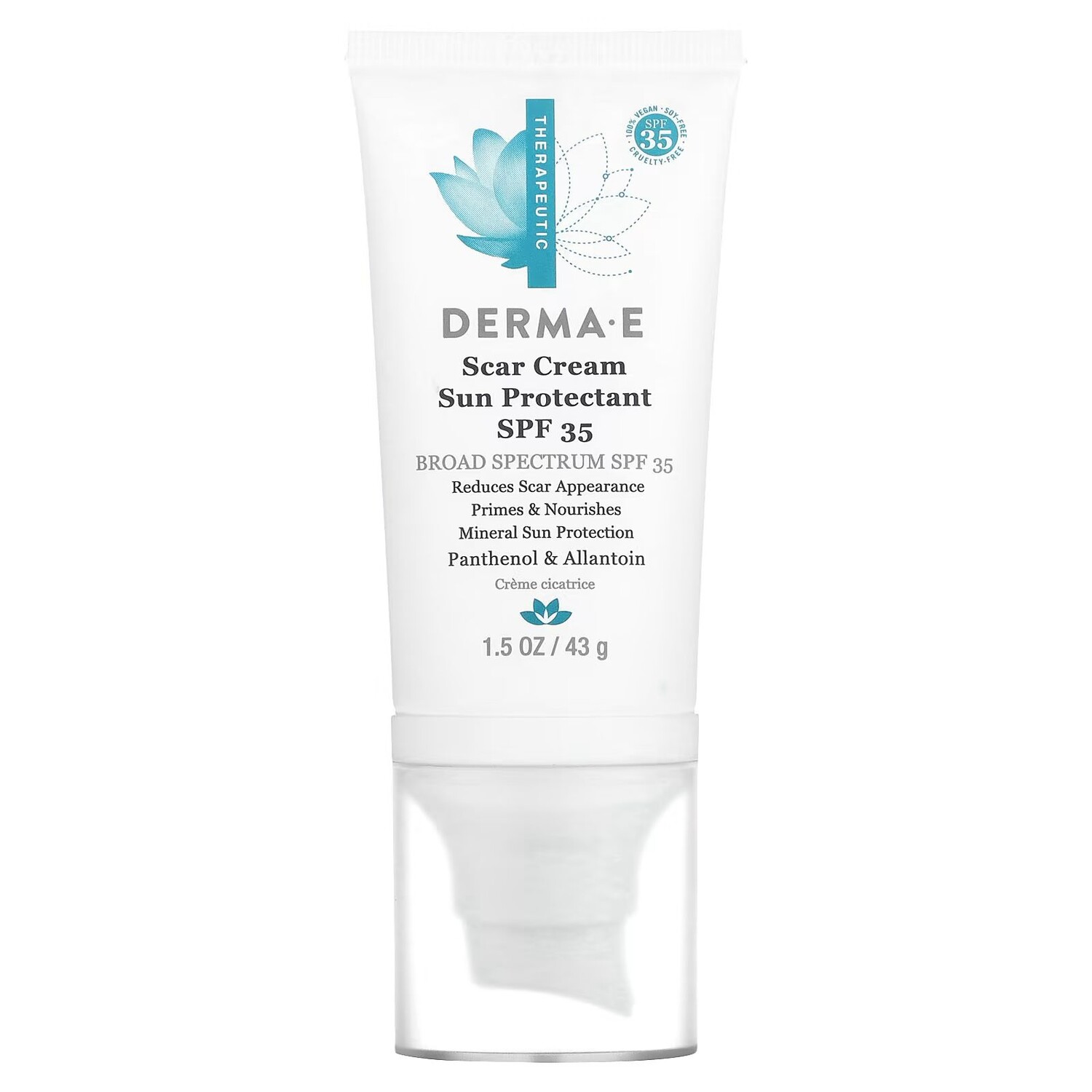 

Крем от шрамов от солнца SPF 35, 1,5 унции (43 г) Derma E