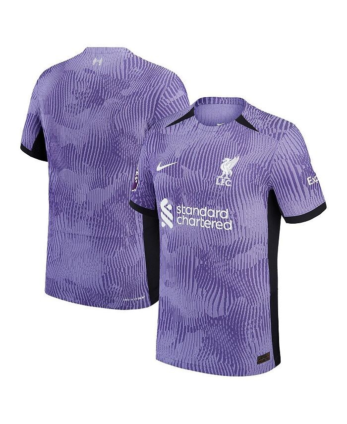 

Мужская фиолетовая футболка Liverpool 2023/24 Third Vapor Match Authentic Player Nike, фиолетовый