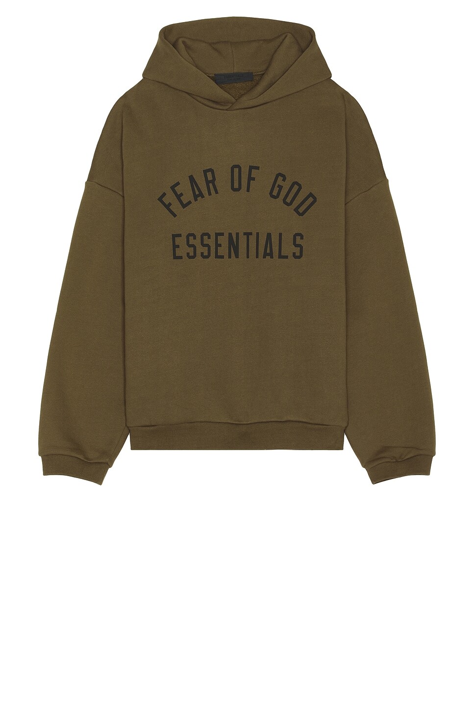 

Флисовая толстовка с капюшоном Fear Of God Essentials, оливковый