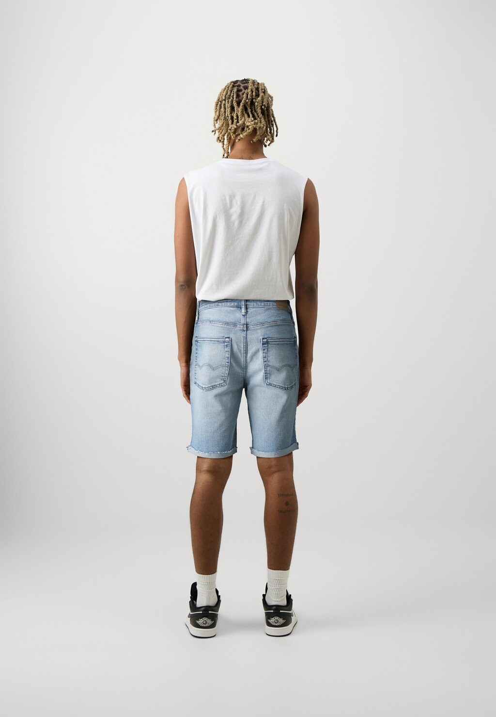 

Джинсовые шорты EXCLUSIVE LIGHT CLEAN CUTOFF CUT CUFF American Eagle, синий деним