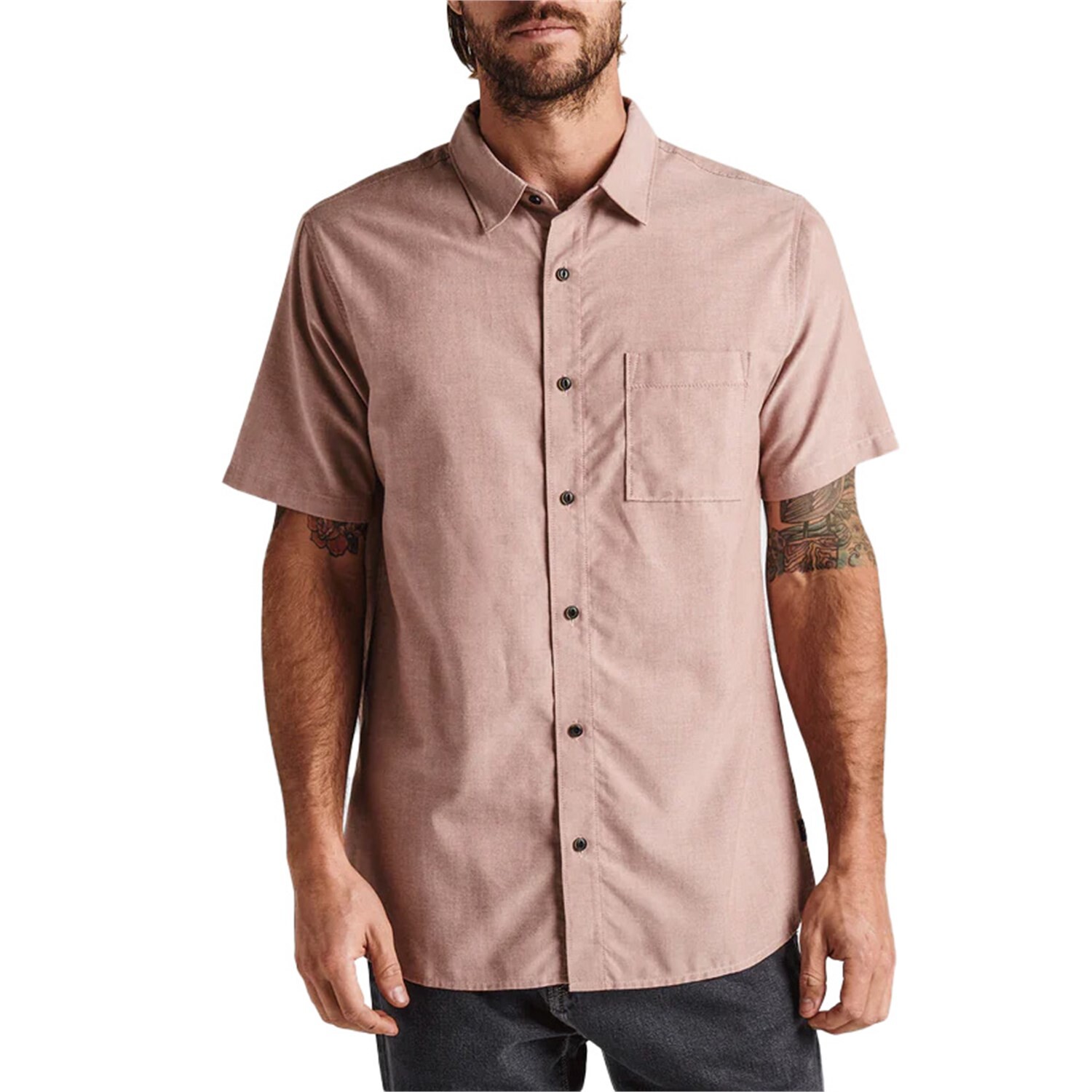 

Рубашка Roark Well Worn Short-Sleeve, цвет Russet