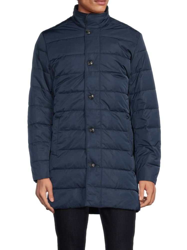 

Стеганая длинная куртка-пуховик Barbour, цвет Navy Olive