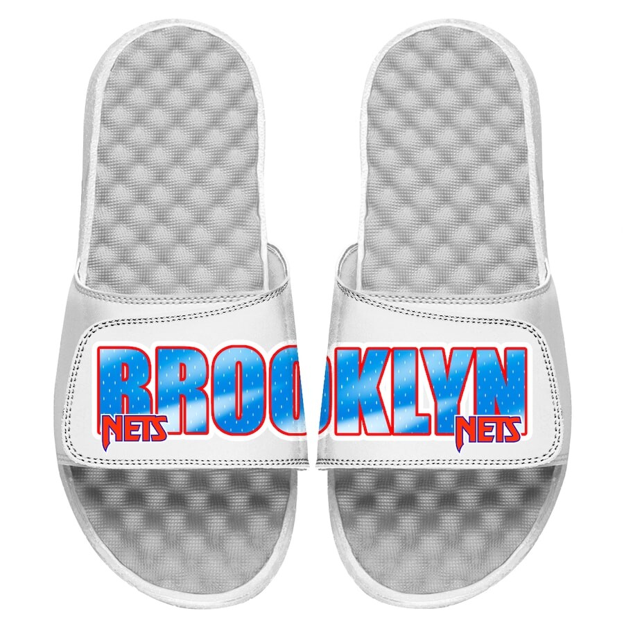 

Шлепанцы ISlide Brooklyn Nets, белый