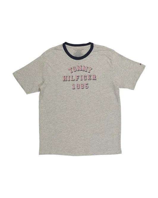 

Футболка с короткими рукавами Big Boy 1985 Ringer Tommy Hilfiger, серый