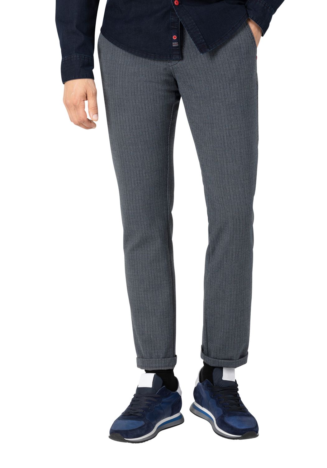 цена Тканевые брюки Timezone Stoff/Chino REGULAR LUITZ regular/straight, синий