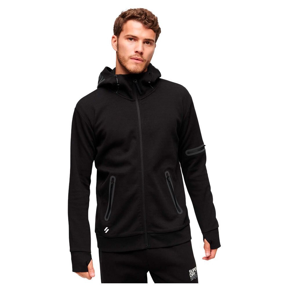 

Толстовка Superdry Gymtech Full Zip, черный