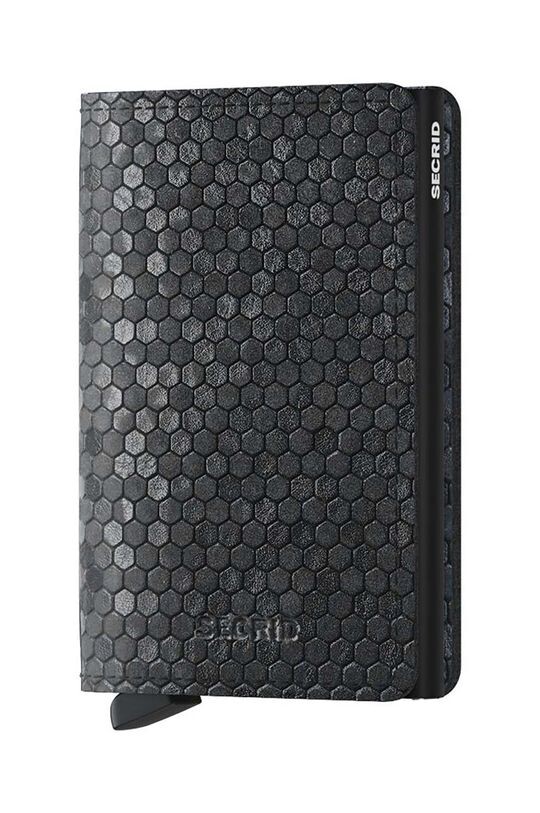 

Slimwallet Hexagon Черный кожаный кошелек Secrid, черный
