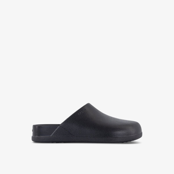 

Сабо dylan из искусственной кожи с тисненым логотипом Crocs, черный
