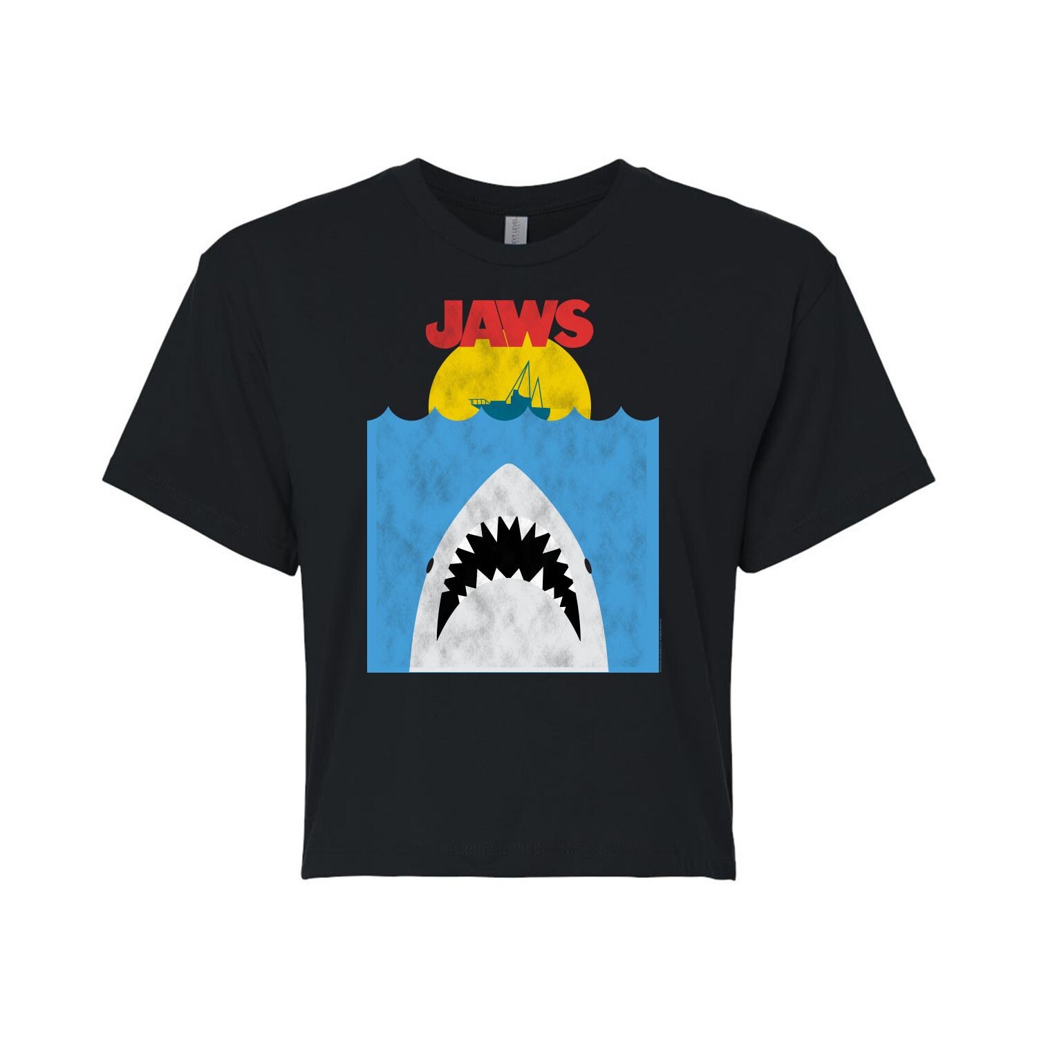 

Укороченная футболка Juniors' Jaws Bite Licensed Character, черный