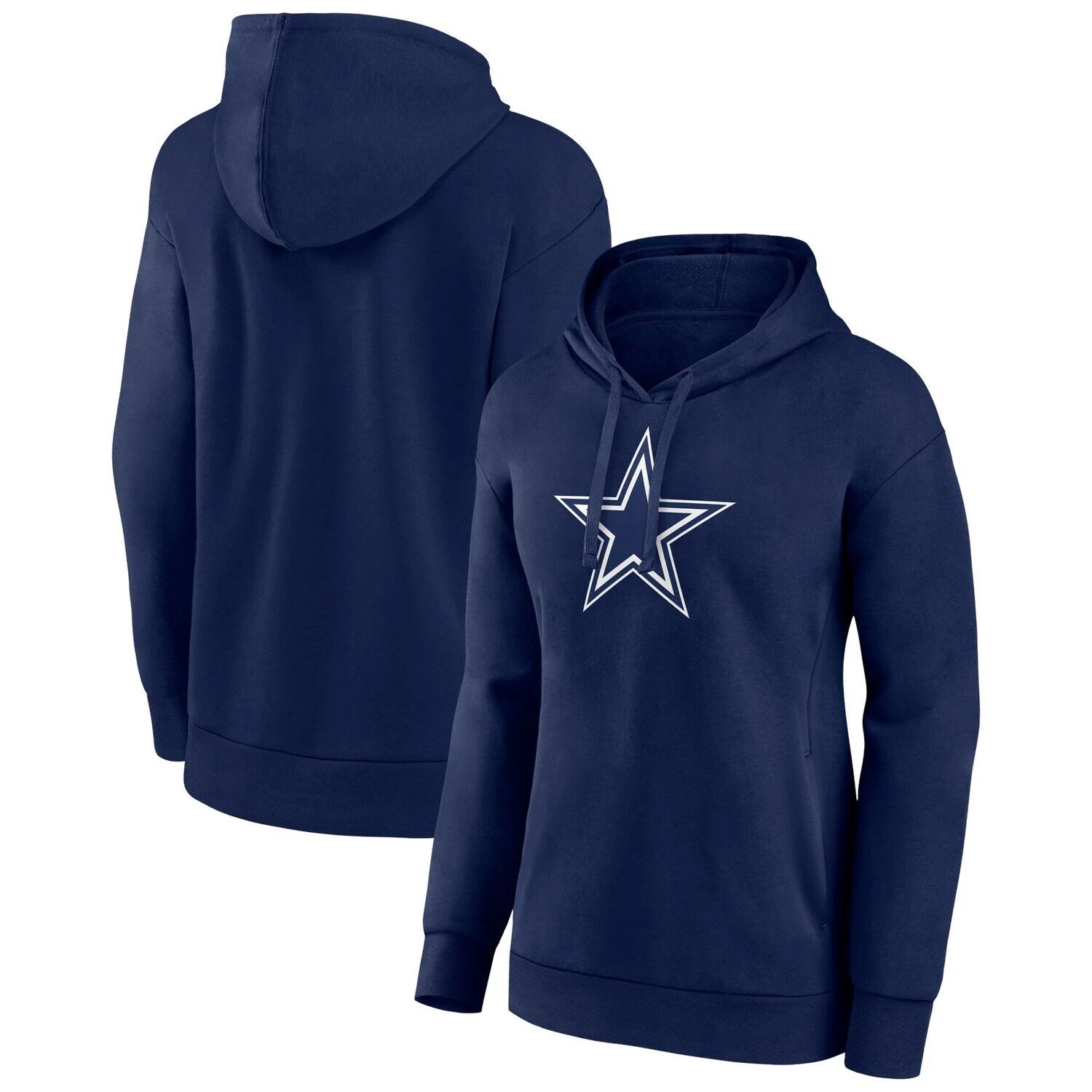 

Женский темно-синий пуловер с капюшоном и логотипом Fanatics Dallas Cowboys Team Primary Fanatics